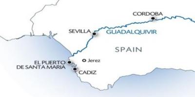 Guadalquivir નકશો
